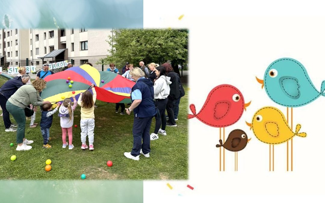 Sončno dopoldne veselja in povezovanja v vrtcu